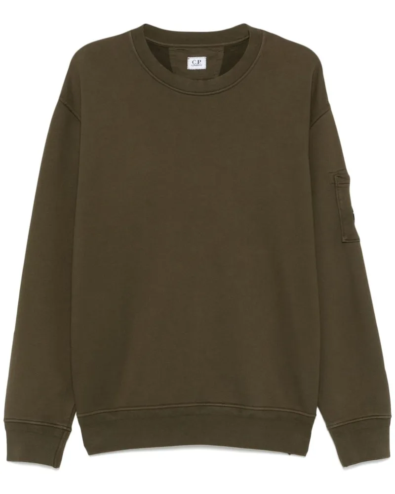 C.P. Company Sweatshirt mit Linsen-Detail - Grün Grün