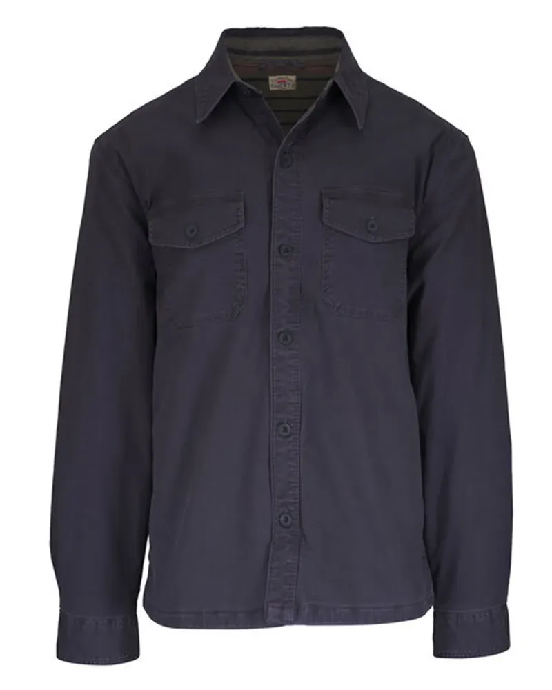 Faherty buttoned chest-pocket jacket - Grau Grau