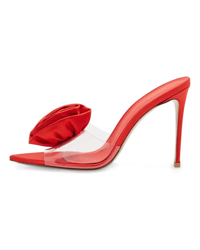 Le Silla PVC-Sandalen mit Rosenapplikation - Rot Rot