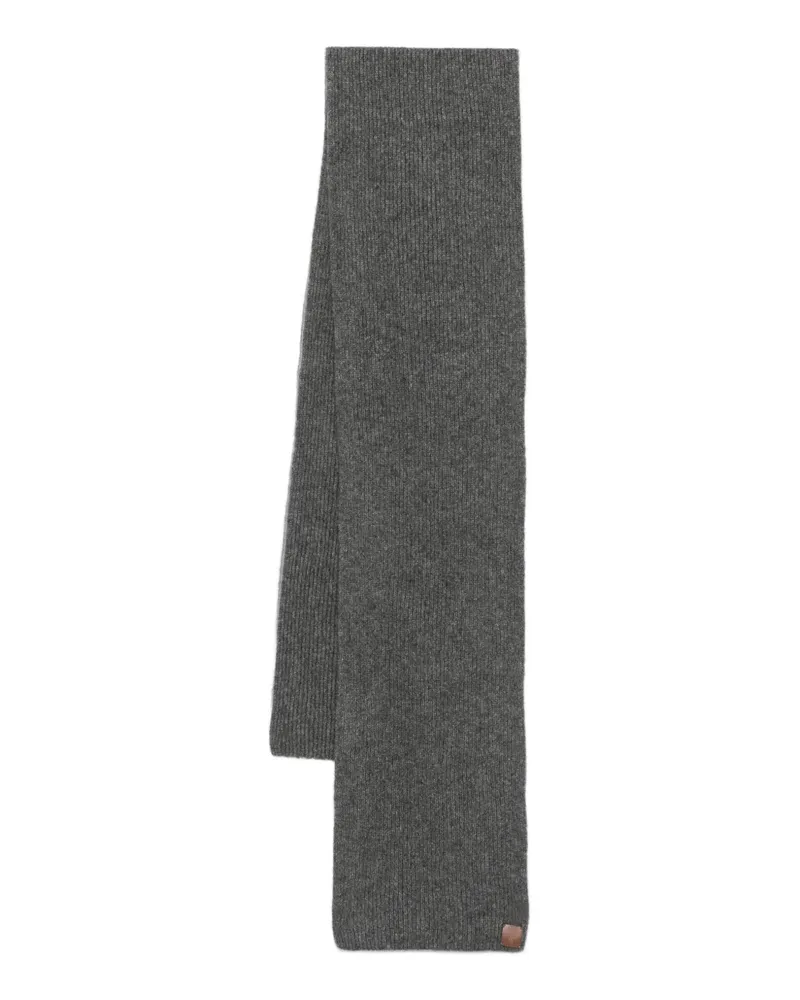 Eleventy Gerippter Schal - Grau Grau