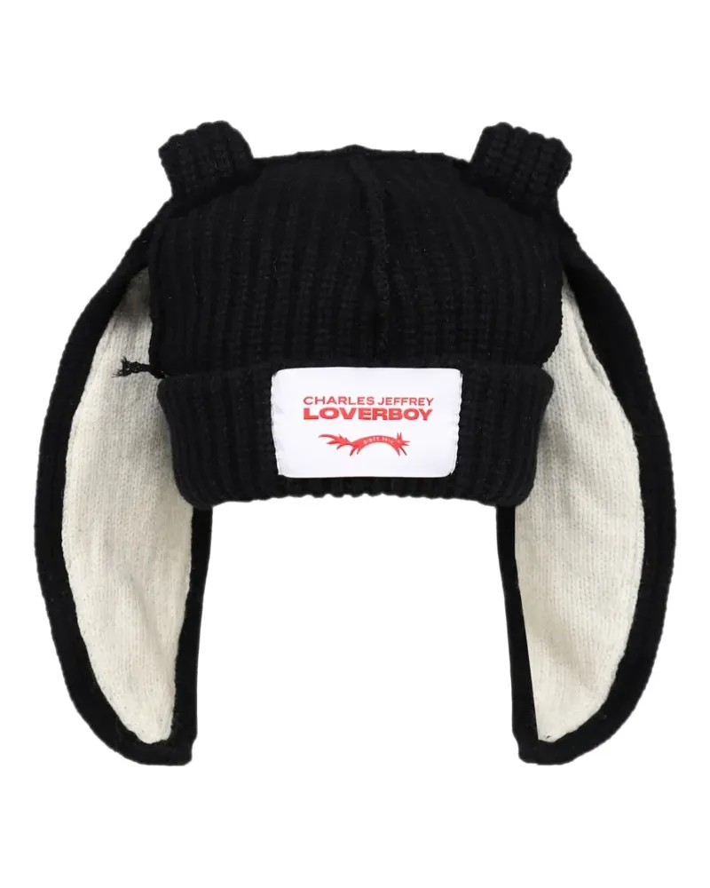 Charles Jeffrey Loverboy Chunky Bunny beanie hat - Schwarz Schwarz