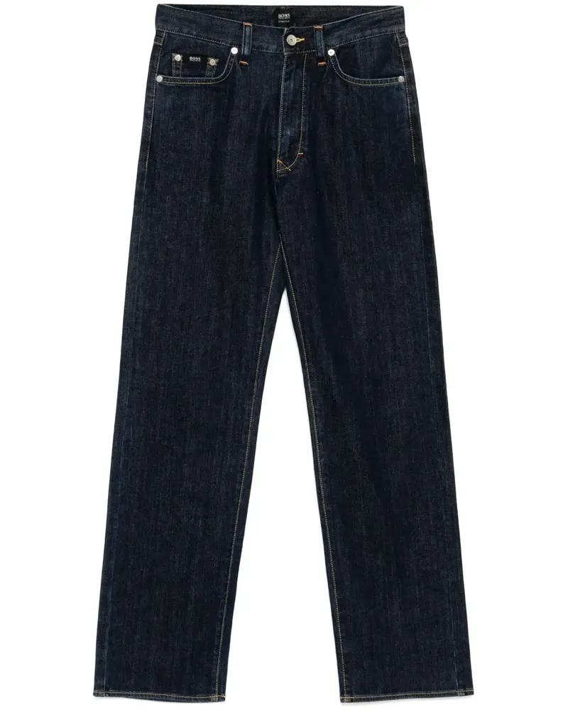 HUGO BOSS Hose mit geradem Bein - Blau Blau