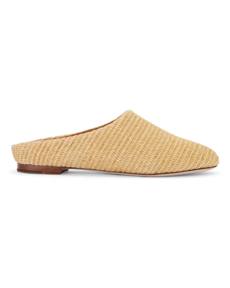 Simon Miller Riad raffia mules - Nude Nude