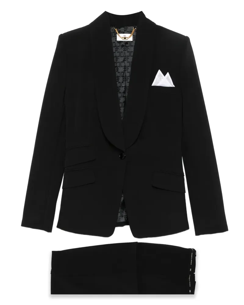 Elisabetta Franchi Anzug mit Schalkragen - Schwarz Schwarz