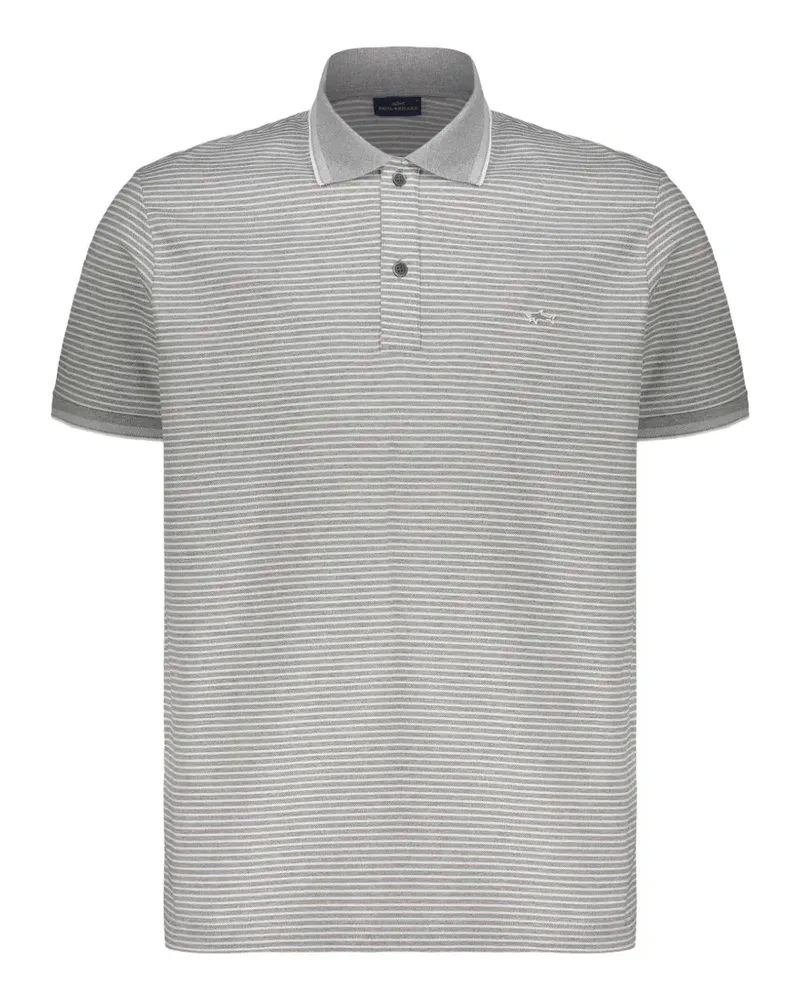 Paul & Shark Gestreiftes Poloshirt - Grau Grau