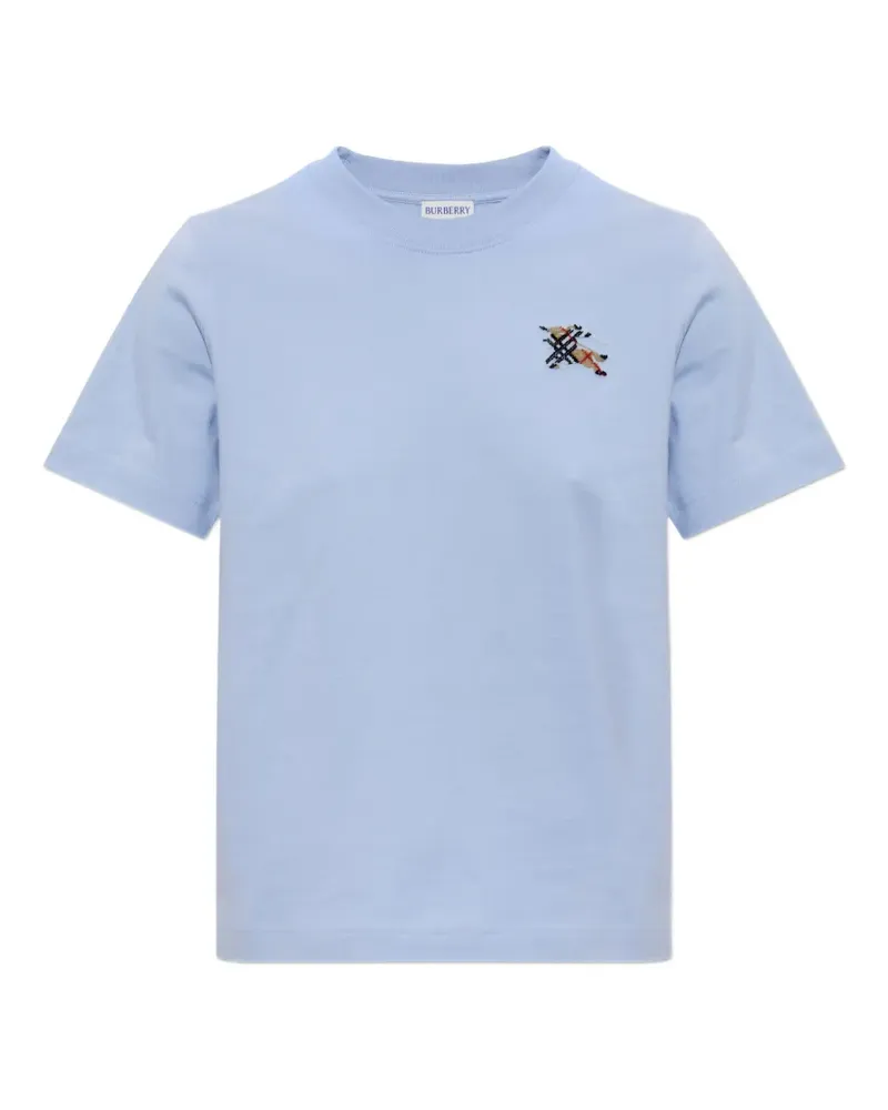 Burberry EKD-embroidered T-shirt - Blau Blau
