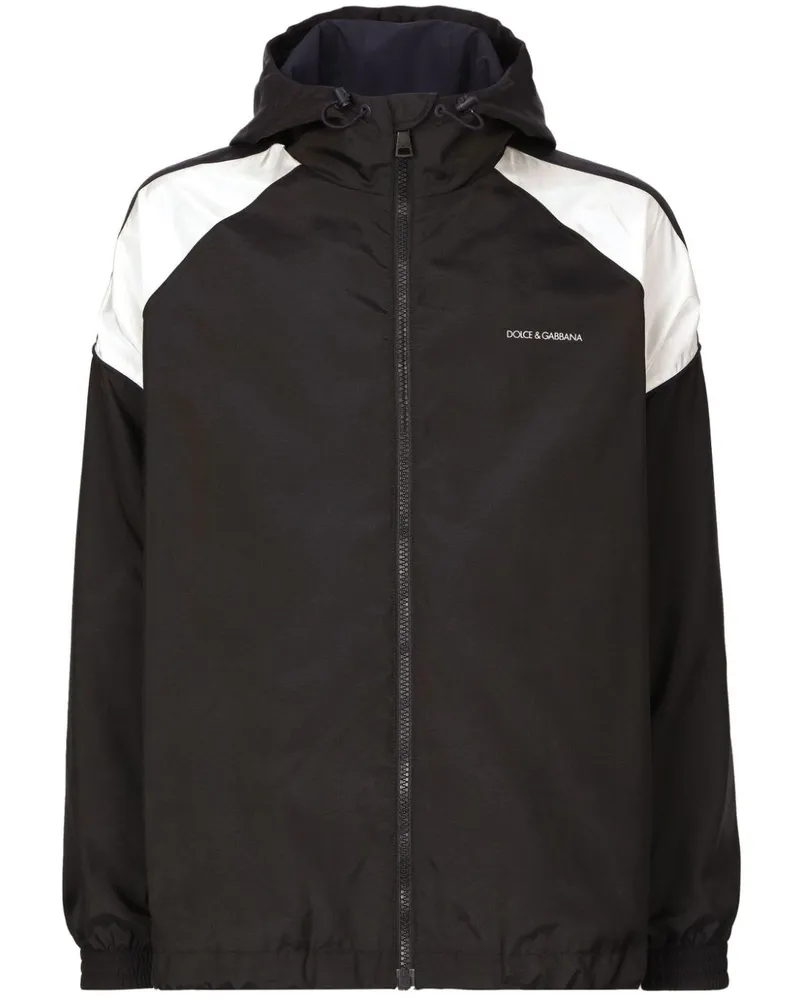 Dolce & Gabbana Windbreaker mit Kapuze - Blau Blau