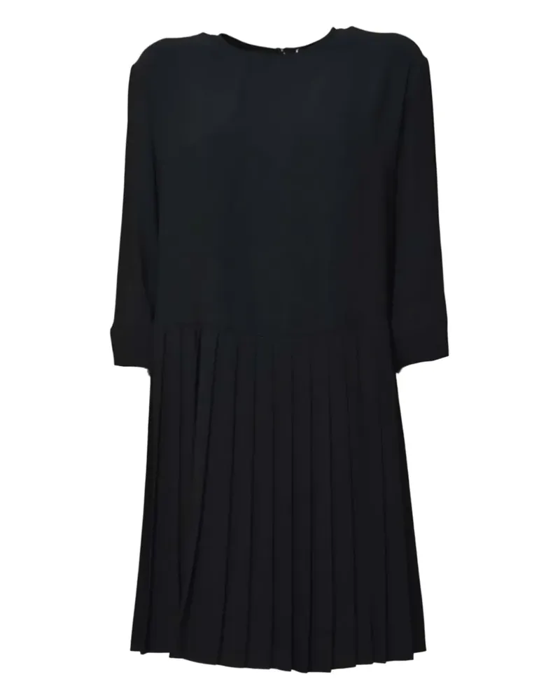 ASPESI Kleid mit Falten - Schwarz Schwarz