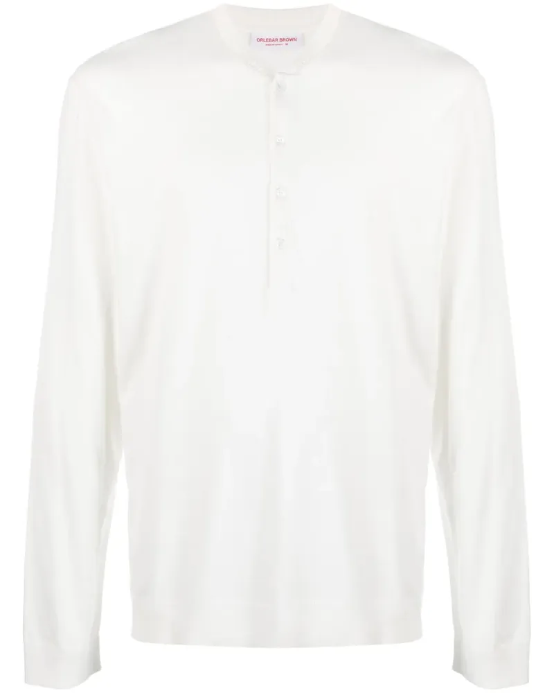 Orlebar Brown Pullover mit V-Ausschnitt - Weiß Weiß