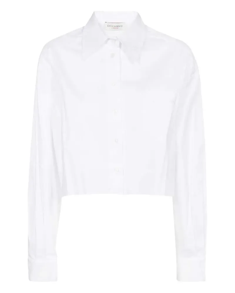 Ermanno Scervino Hemd mit Logo-Stickerei - Weiß Weiß