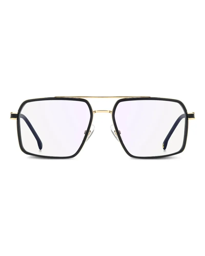 Carrera 1146 double-bridge geometric-frame glasses - Schwarz Schwarz
