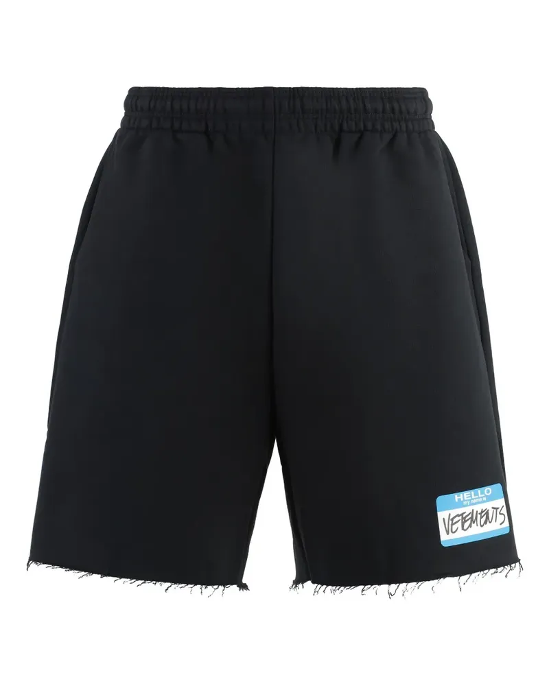 VETEMENTS Shorts aus Jersey - Schwarz Schwarz