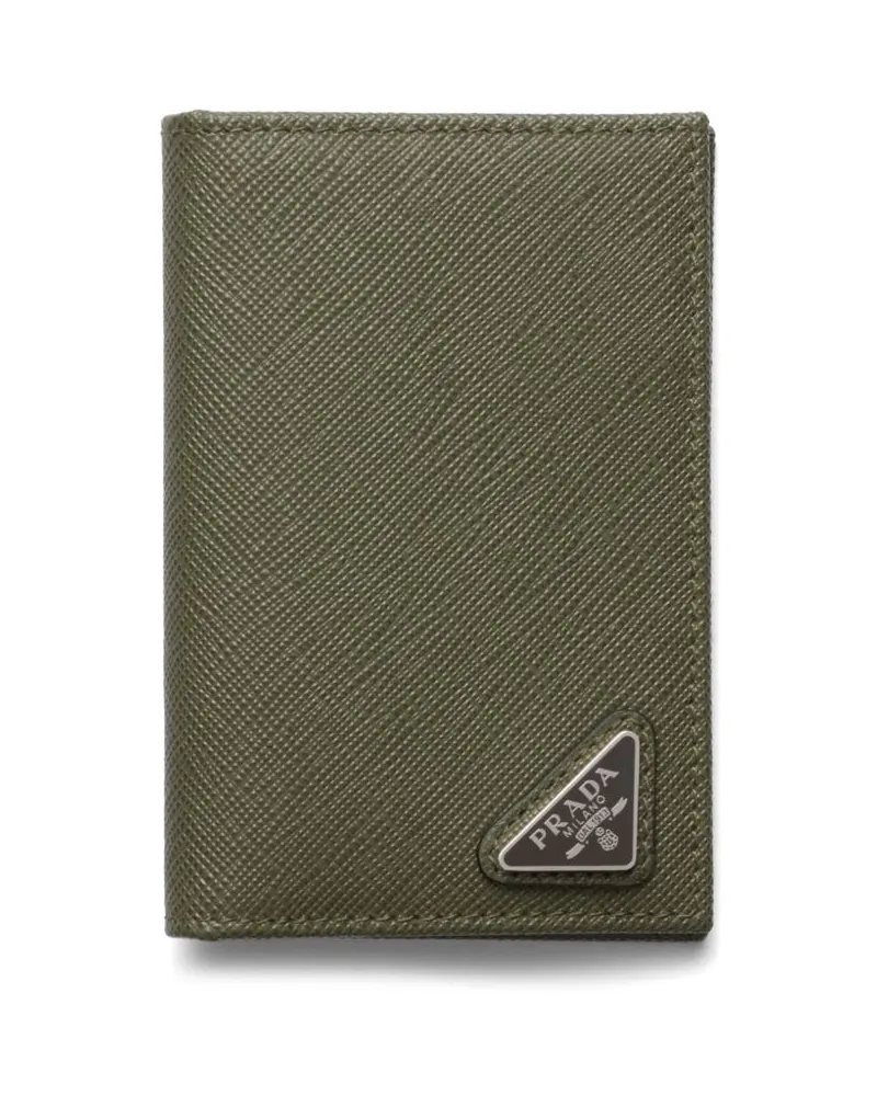 Prada Portemonnaie aus Saffiano-Leder - Grün Grün