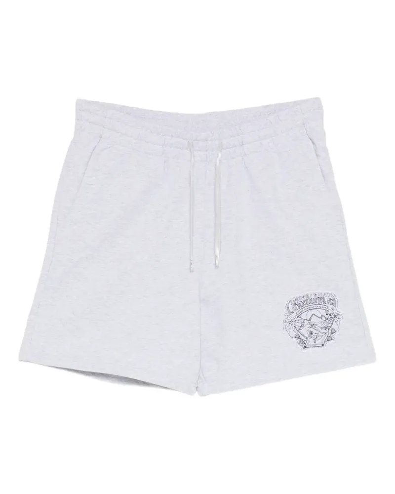 Casablanca Paris Eveil Ancestral Shorts mit Applikation - Grau Grau