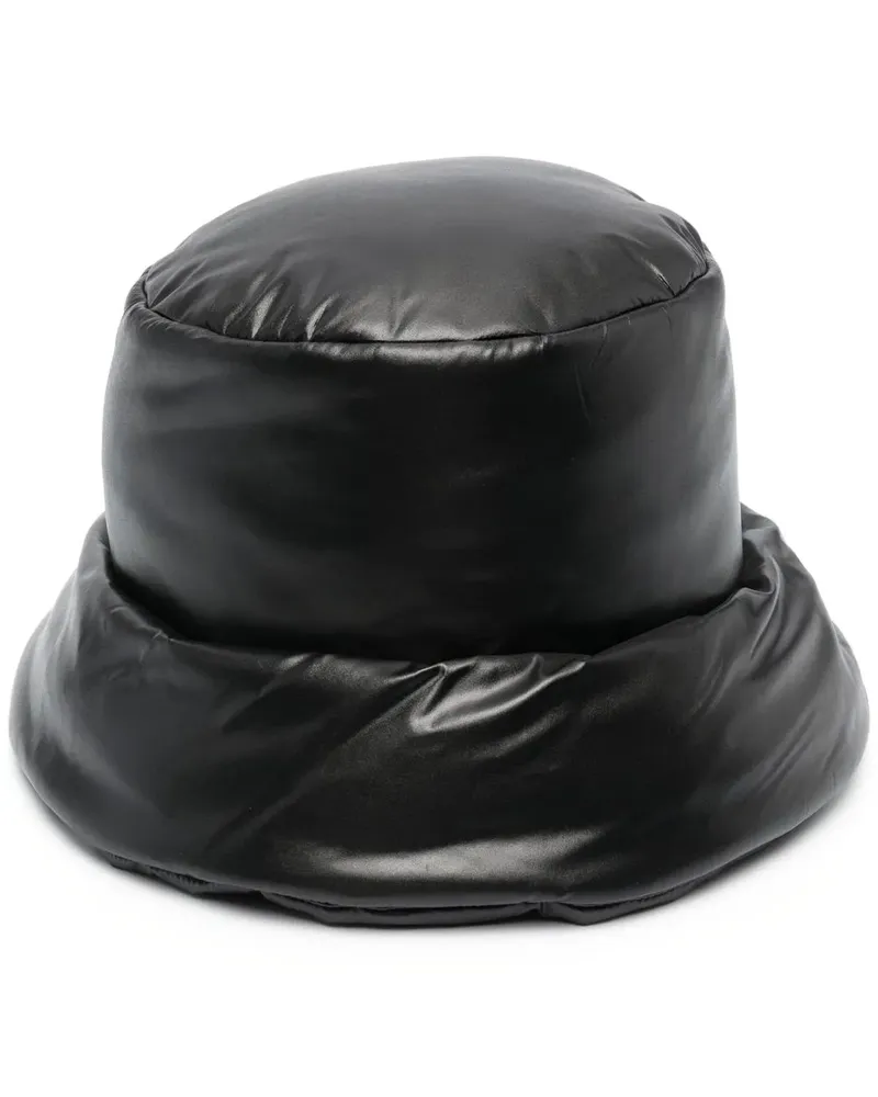 Versace Fischerhut mit Logo-Patch - Schwarz Schwarz