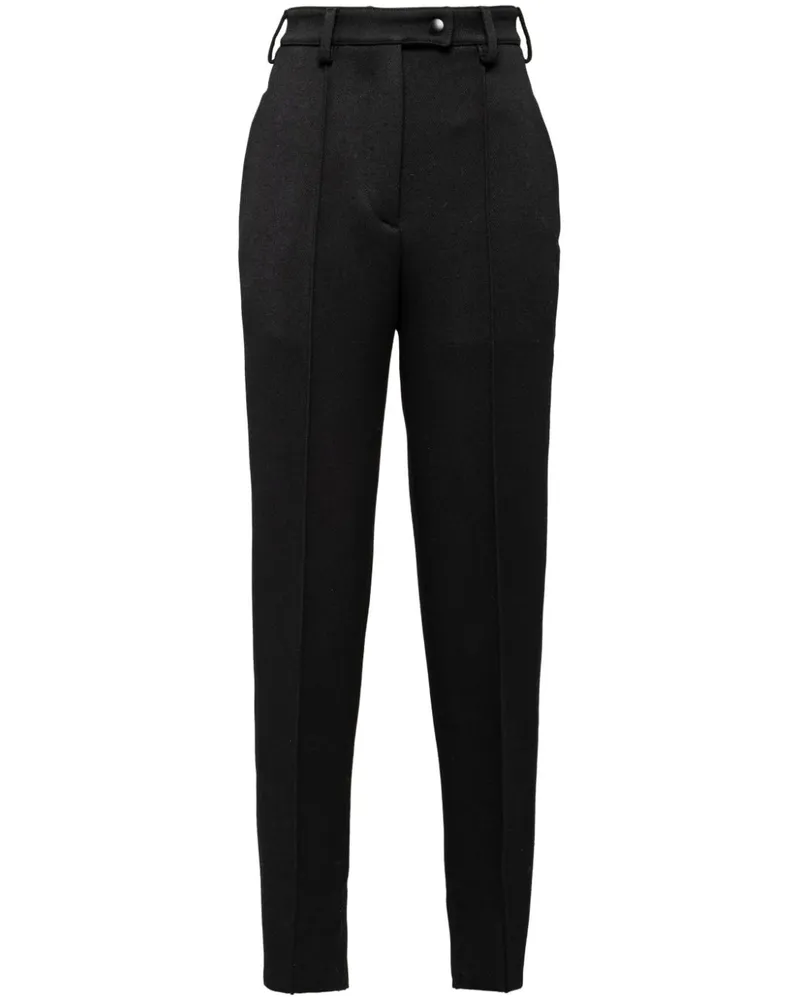 Prada Hose mit hohem Bund - Schwarz Schwarz