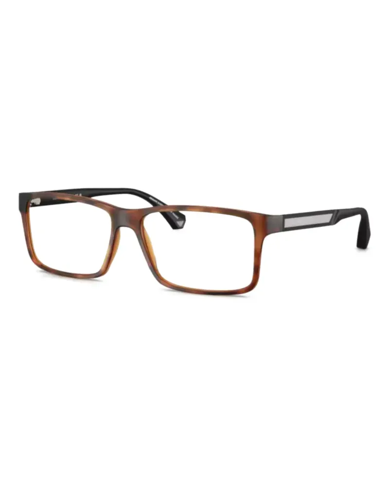 Emporio Armani Brille mit eckigem Gestell - Braun Braun