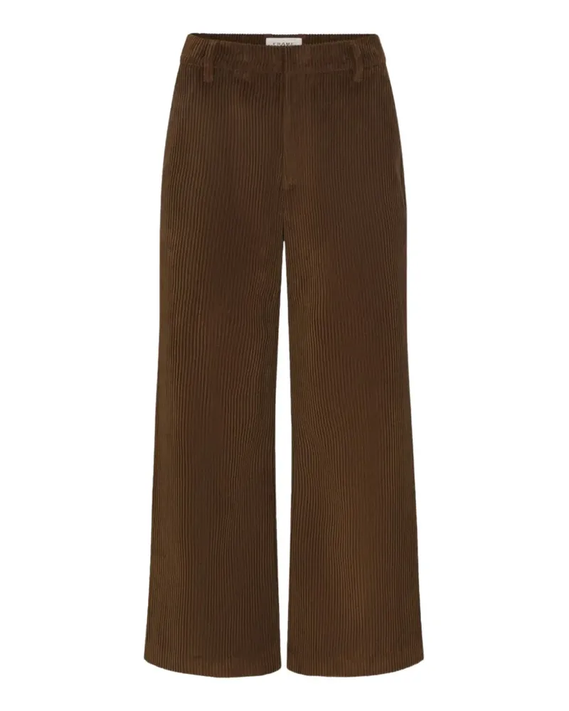 Frame Denim The Cord Swing Wide-Leg-Hose - Braun Braun