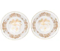 Set aus zwei Aurum Tellern - Weiß