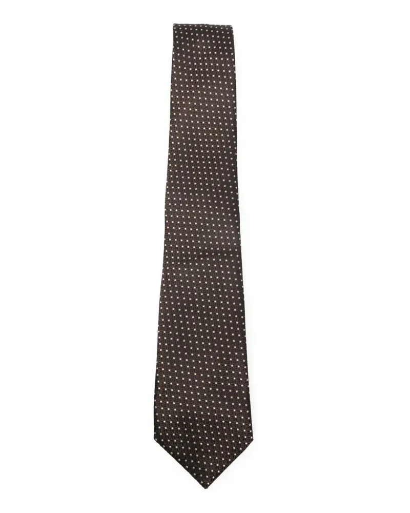 Canali dotted tie - Braun Braun