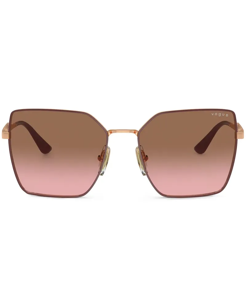 Vogue Sonnenbrille mit Oversized-Gestell - Gold Gold