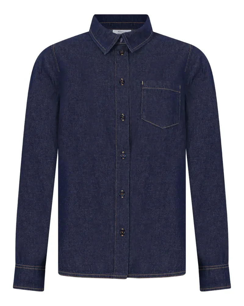 Kitsuné pocket shirt - Blau Blau