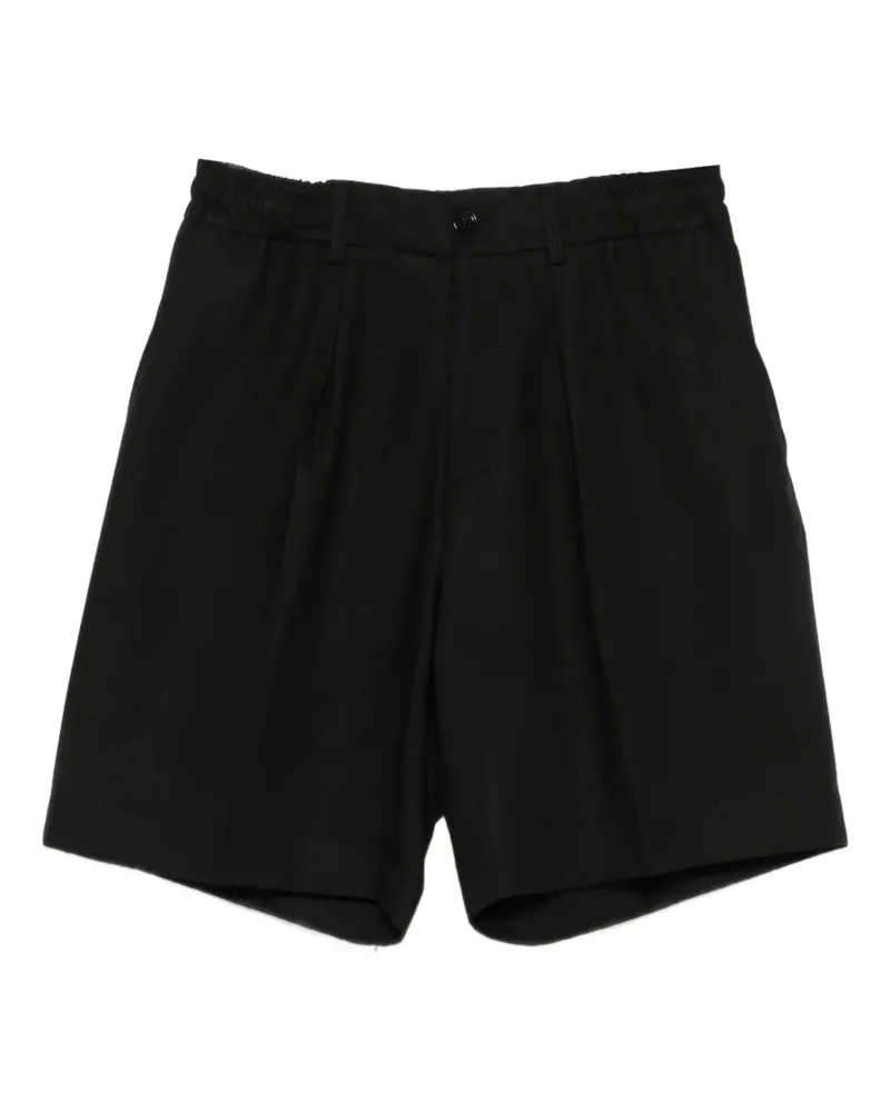 Be Able pleated elasticated-waist shorts - Schwarz Schwarz
