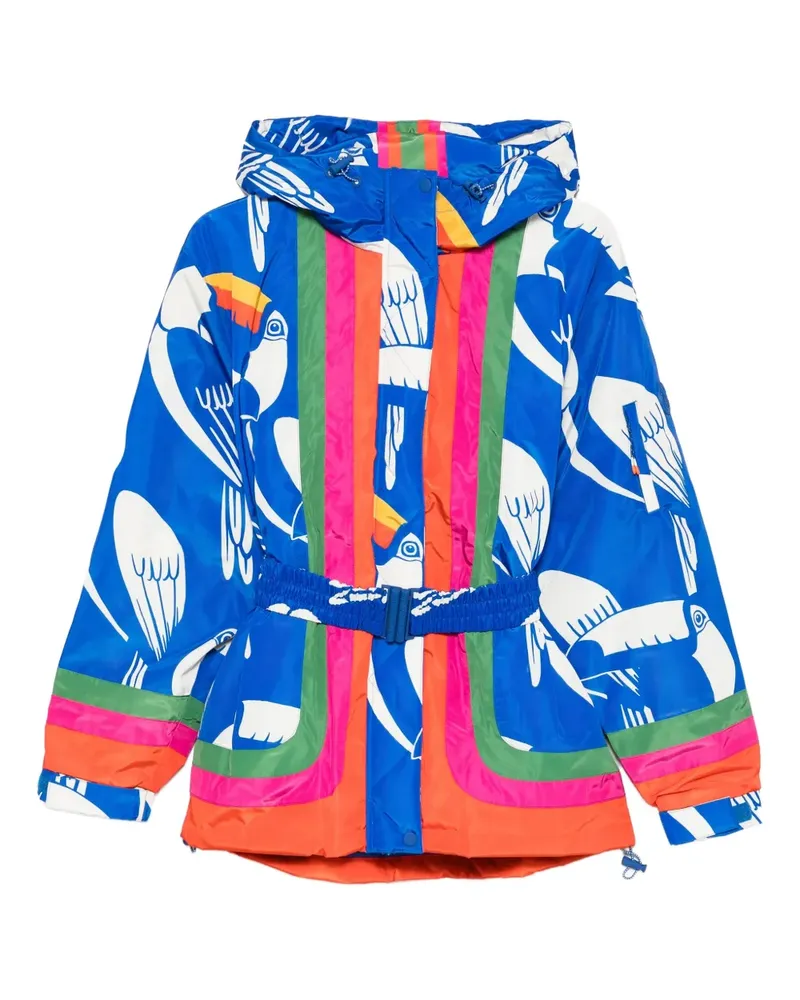 FARM Rio Jacke mit Tukan-Print - Blau Blau