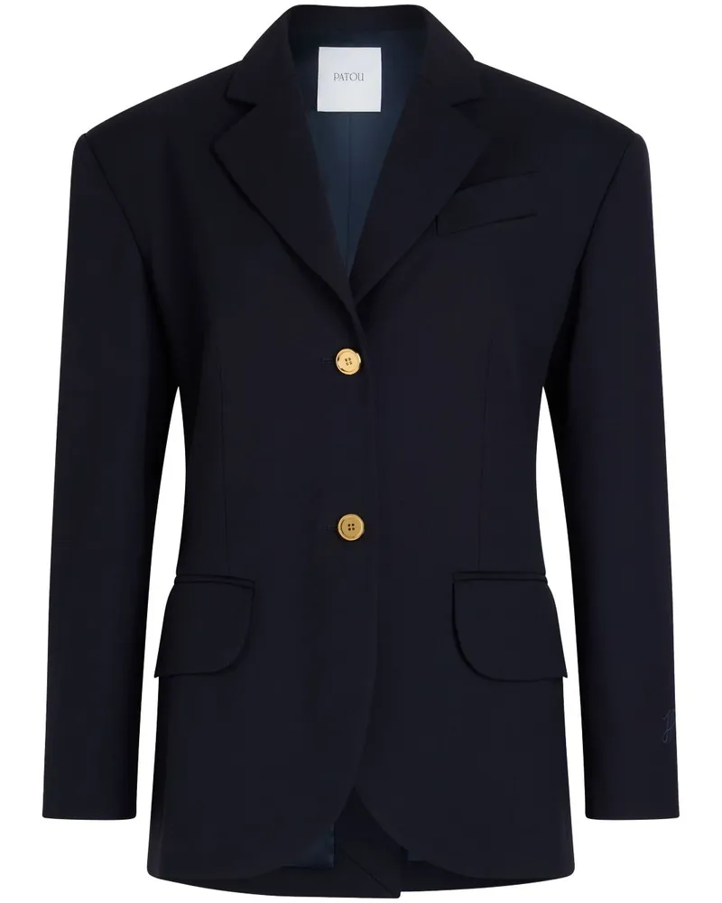 Patou Jacke mit Gürtel - Blau Blau
