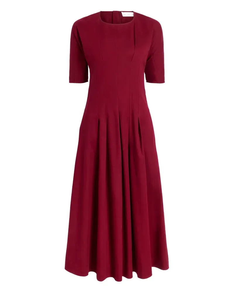 Proenza Schouler Ainsley Midikleid mit Falten - Rot Rot