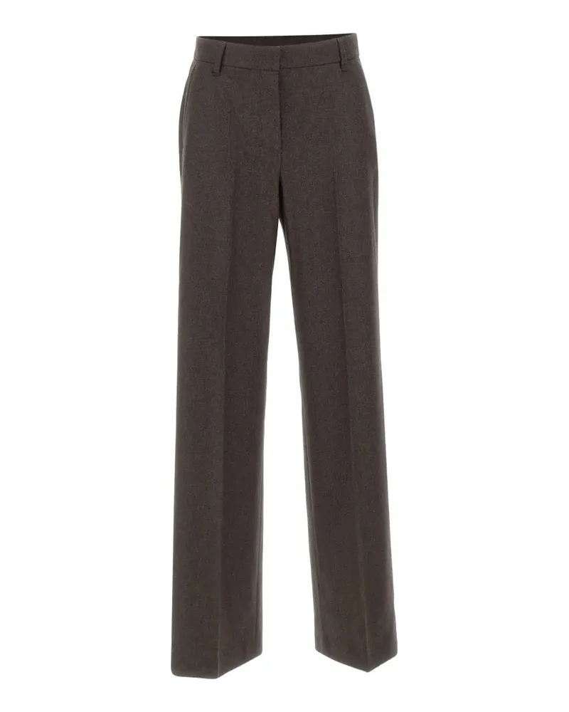 Max Mara Cottage Hose aus Woll-Flanell - Braun Braun
