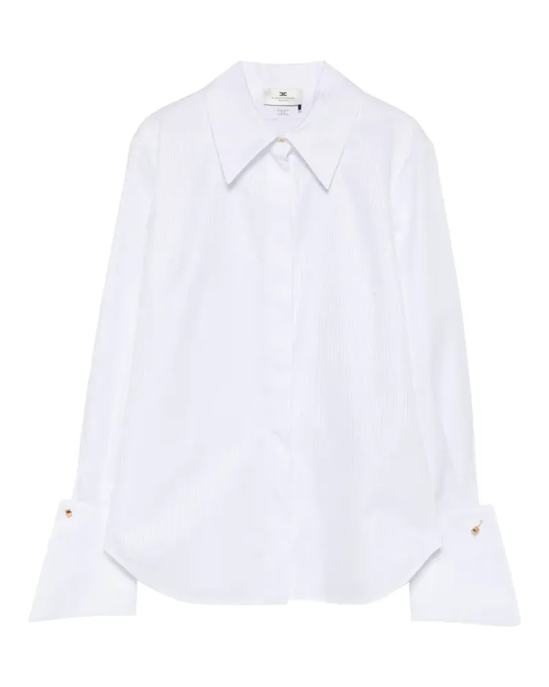 Elisabetta Franchi pinstripe shirt - Weiß Weiß