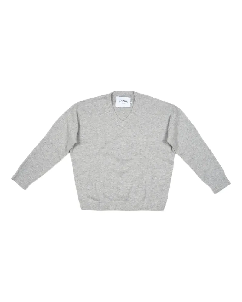 Gotha Pullover mit meliertem Effekt - Grau Grau