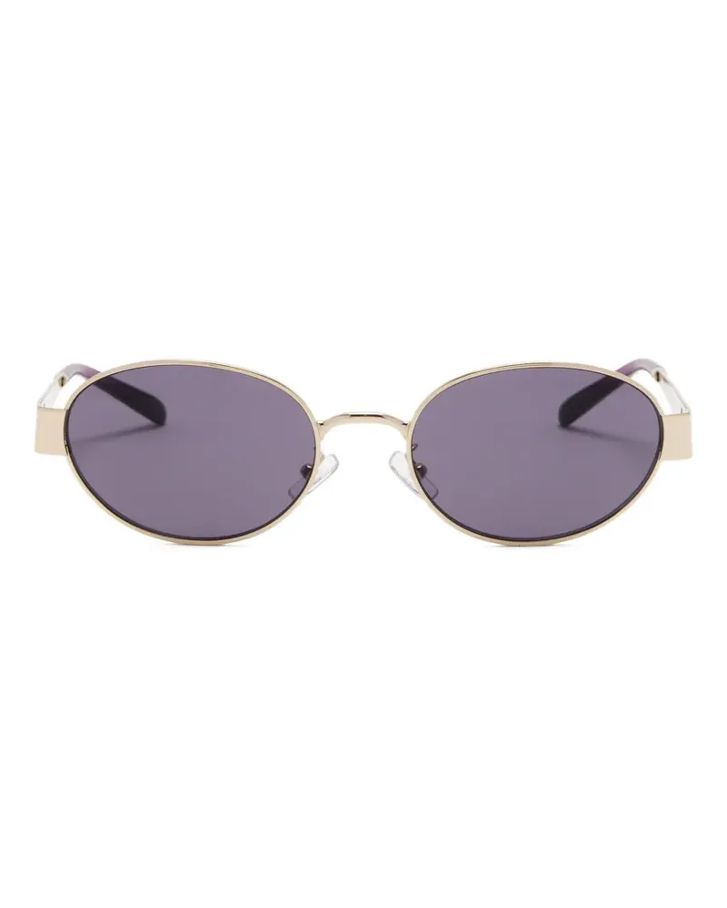 Tory Burch Sonnenbrille mit ovalem Gestell - Gold Gold