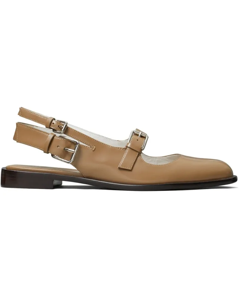 Tory Burch Ballerinas mit Schnallen - Nude Nude