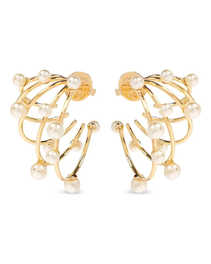 Tory Burch Ohrringe mit Kunstperlen - Gold Gold