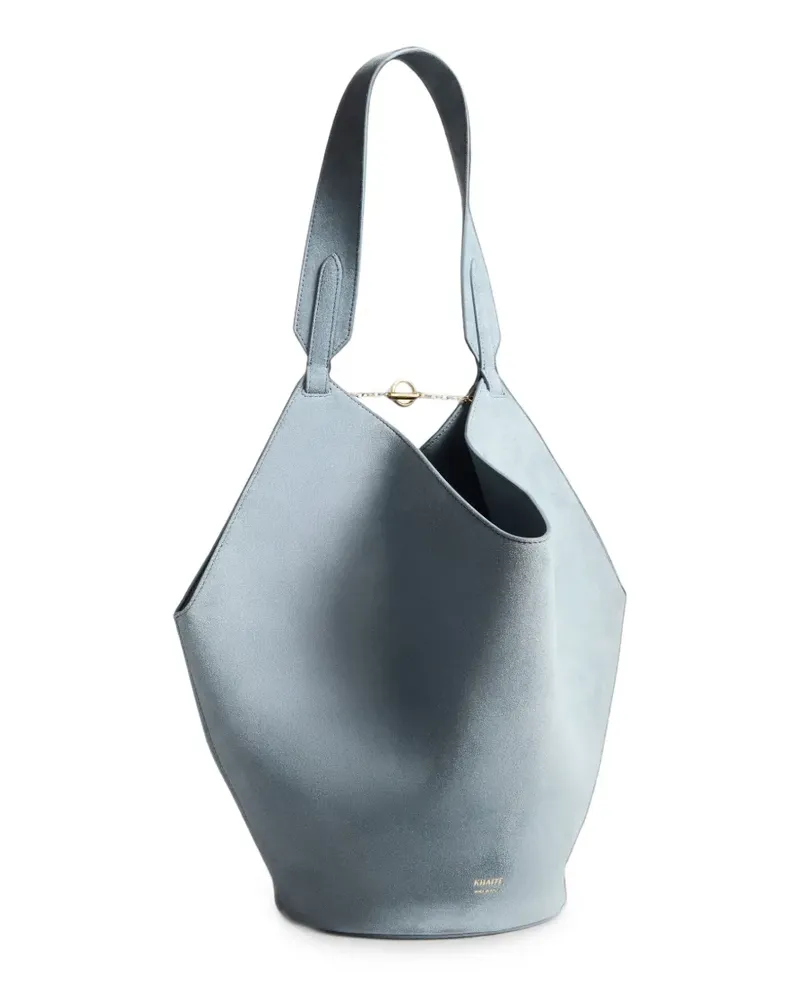 KHAITE Kleine Lotus Tote Bag - Blau Blau
