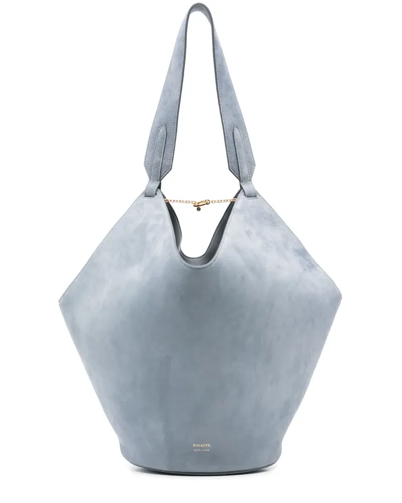 KHAITE Kleine Lotus Tote Bag - Blau Blau