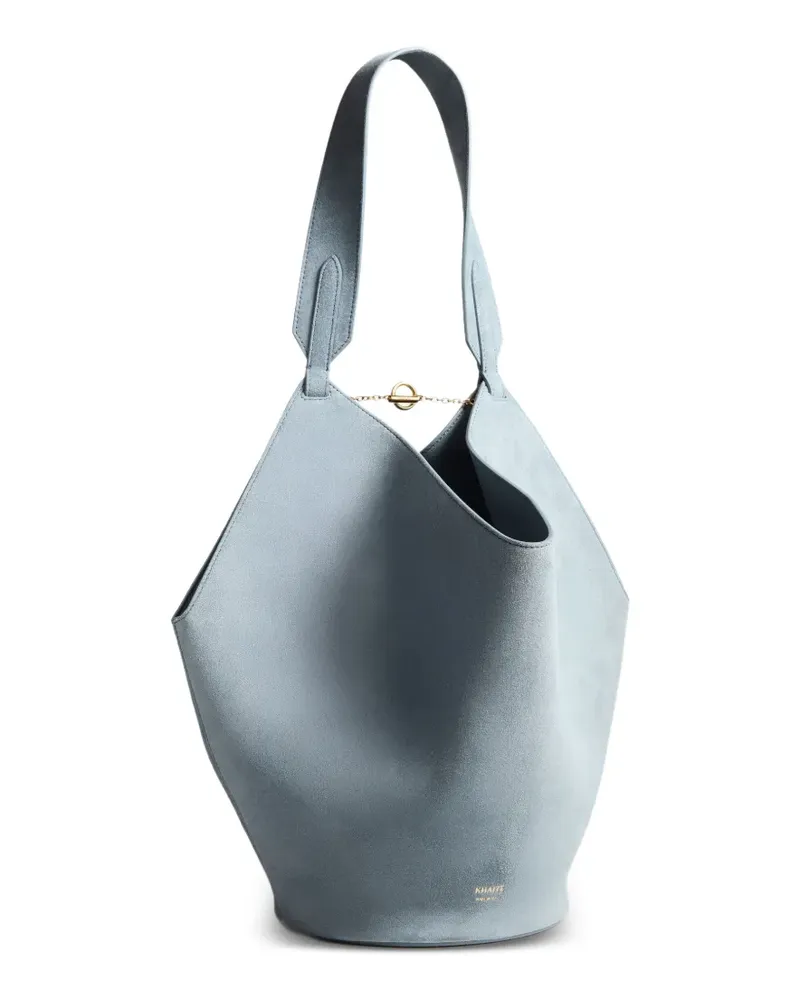 KHAITE Kleine Lotus Tote Bag - Blau Blau