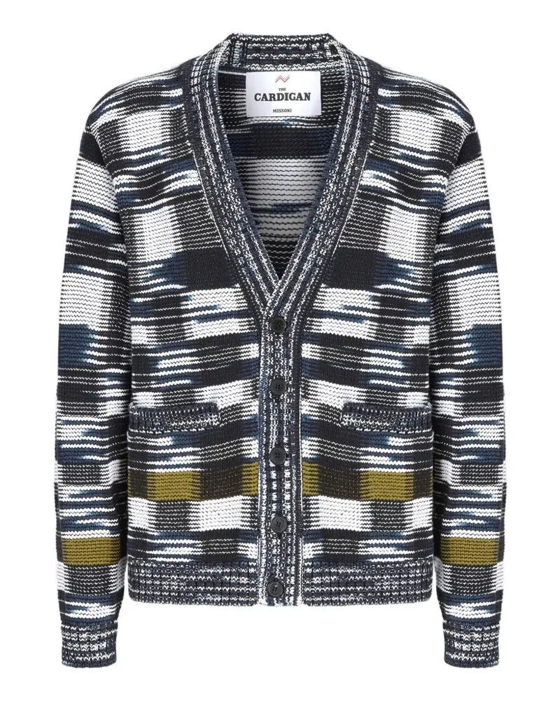 Missoni checked-pattern cardigan - Weiß Weiß