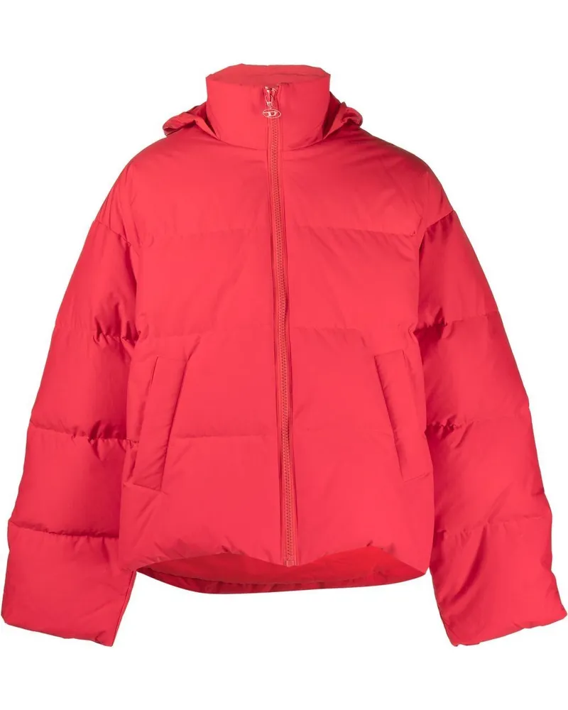 Diesel Gefütterte W-Oval Jacke Rot