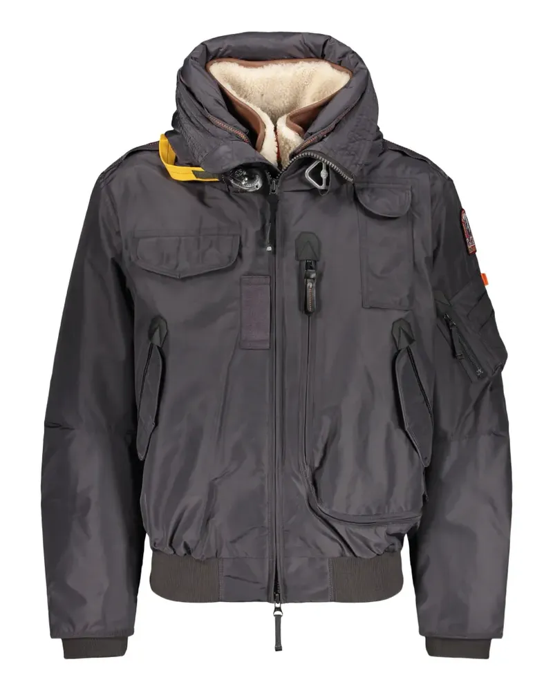 Parajumpers Gobi S. Kapuzenjacke mit Shearling-Besatz - Grau Grau