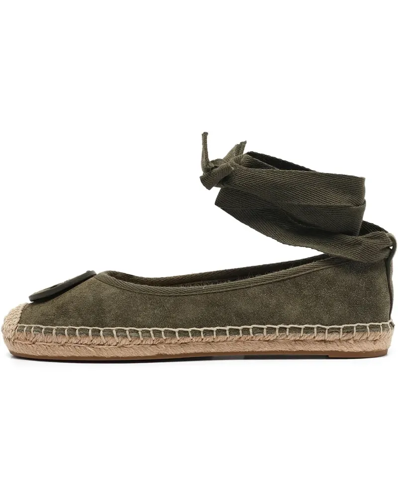 Tory Burch Pre-owned Espadrilles aus Wildleder - Grün Grün