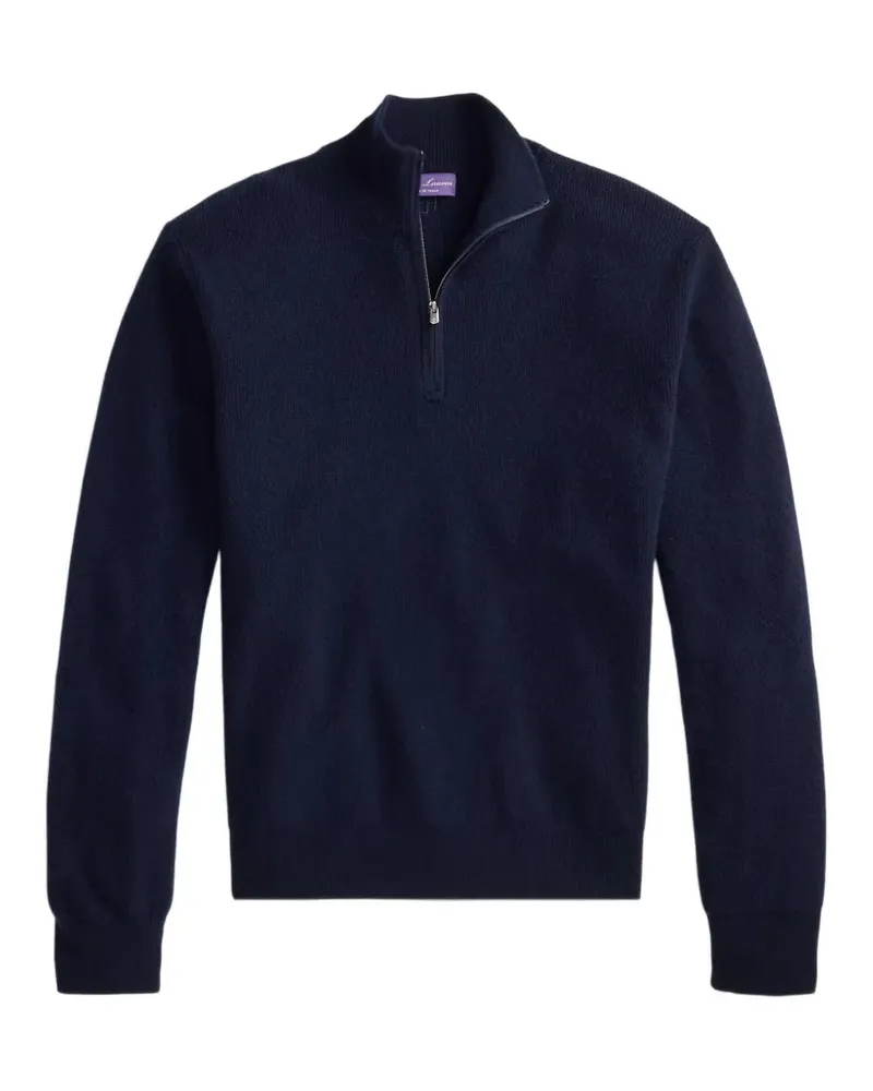 Ralph Lauren half-zip cashmere sweater - Blau Blau