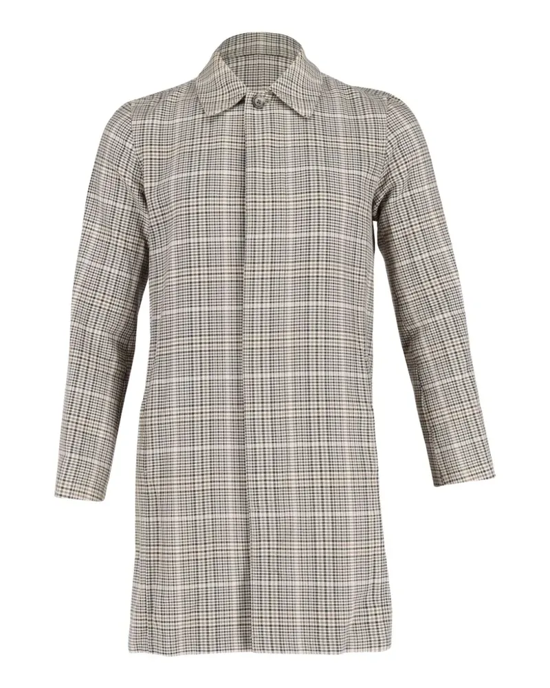 A.P.C. Mac plaid-pattern coat - Nude Nude