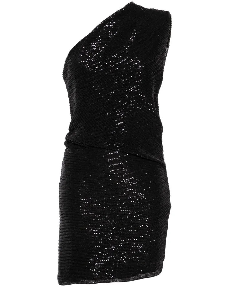 IRO Haidi Minikleid mit Pailletten - Schwarz Schwarz