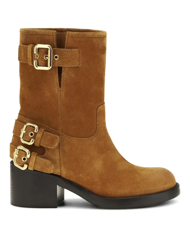 Chloé Dakota buckle-fastening ankle boots - Braun Braun