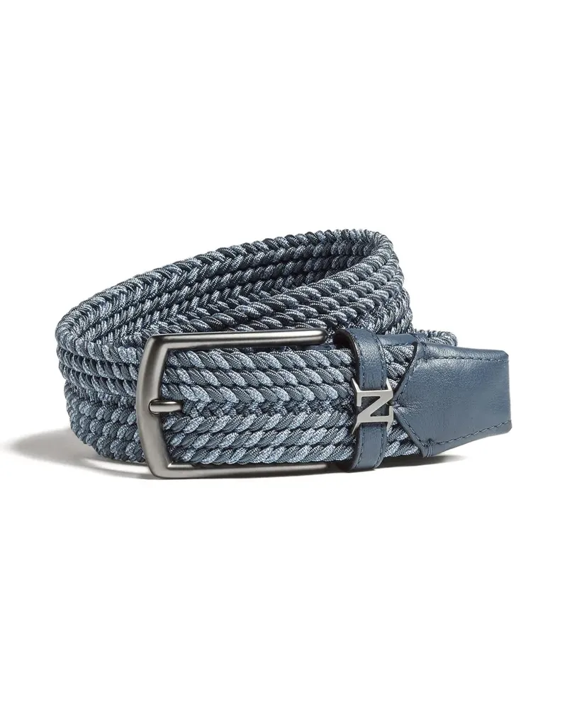 Ermenegildo Zegna Gewebter Gürtel - Blau Blau
