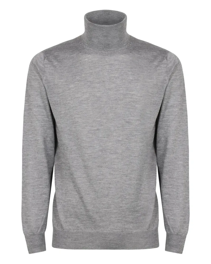 Slowear Langärmeliger Rollkragenpullover - Grau Grau