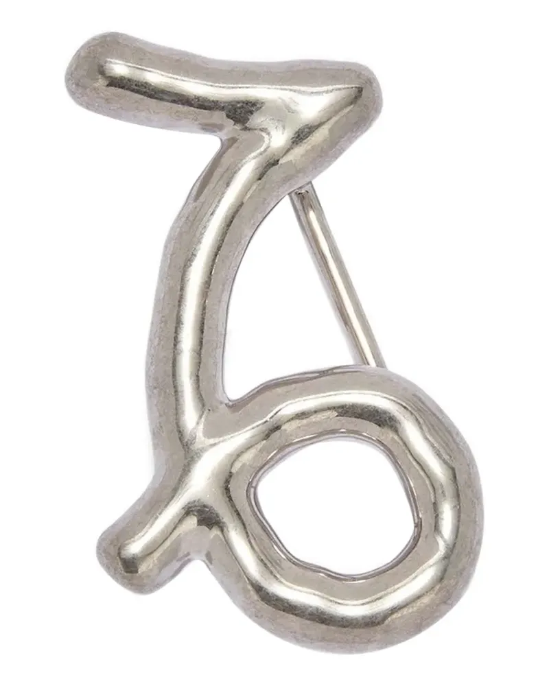 Jil Sander Zodiac Capricorn Gürtelschnalle - Silber Silber